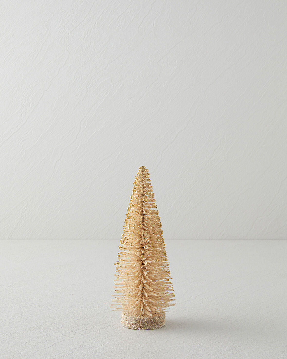 Yılbaşı Ağacı Dekoratif Obje 20 cm Şampanya