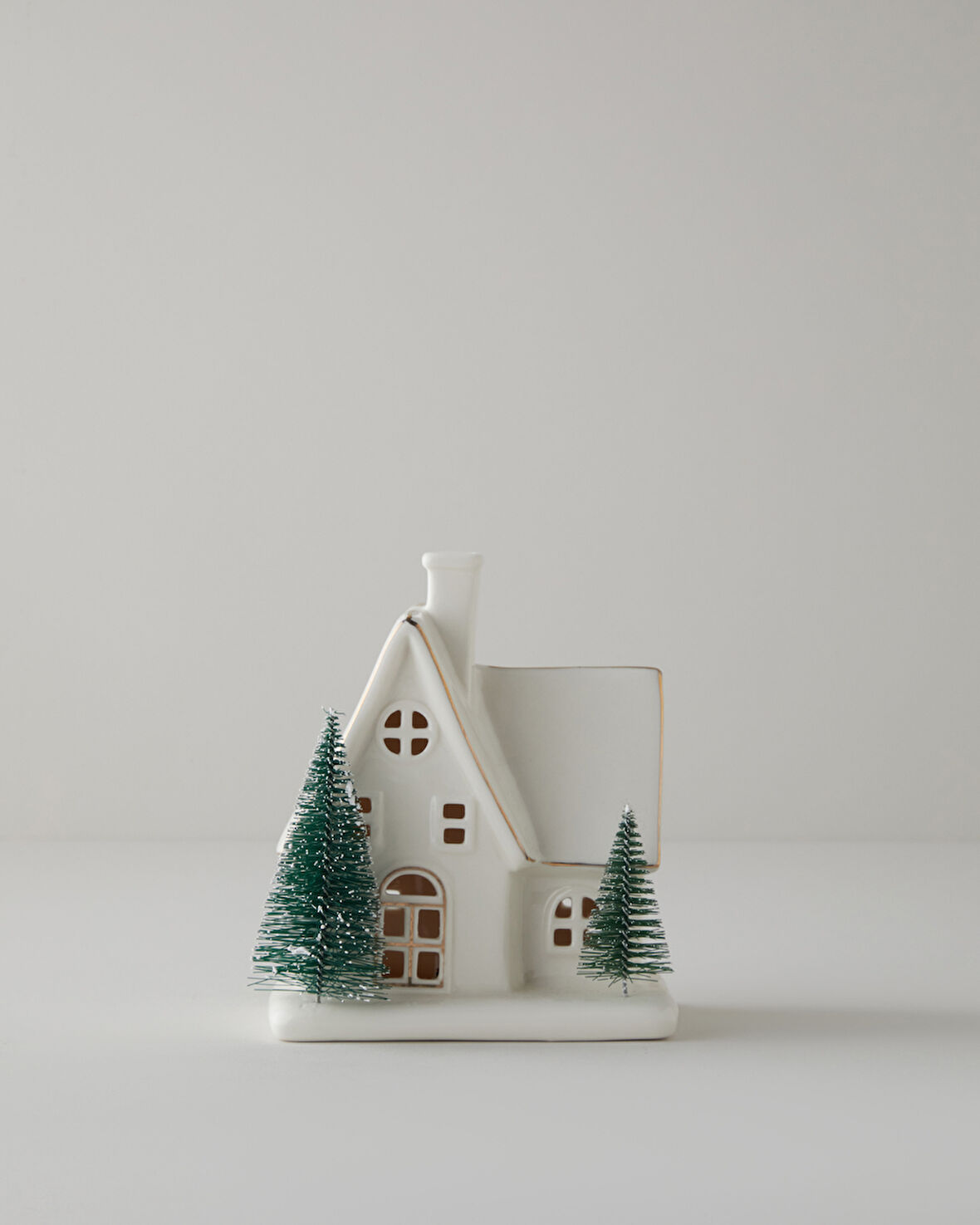 Winter Houses Dekoratif Obje 13,5 cm Beyaz