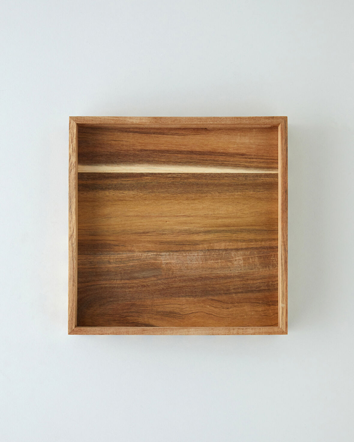 Akasya Dekoratif Tepsi 25X25X5 CM Koyu Kahverengi