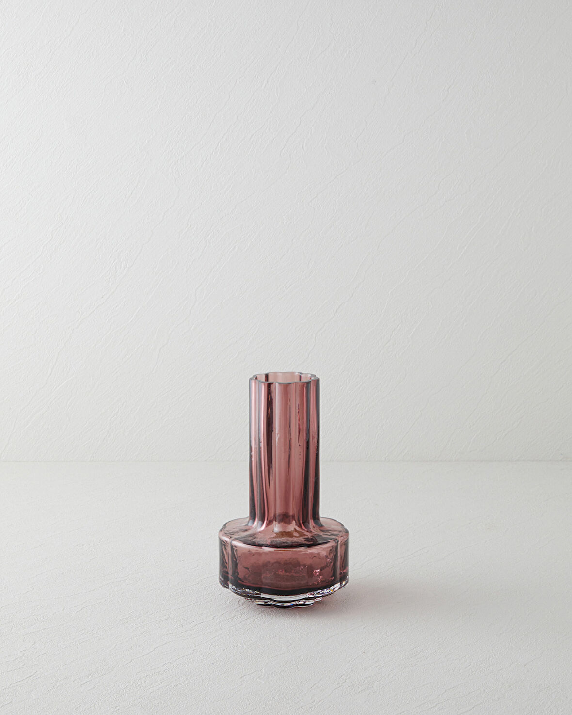 Alina Cam Vazo 20 cm Mor