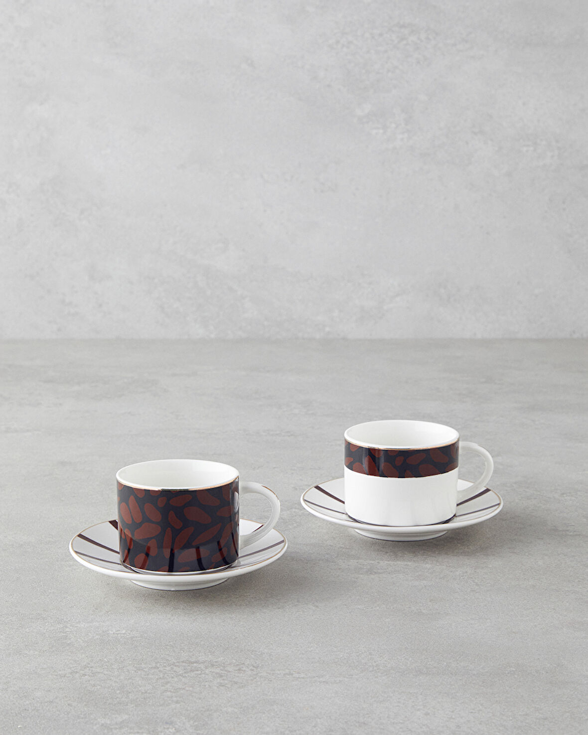 Isolde New Bone China 4 Parça 2 Kişilik Kahve Fincan Takımı 100 ml Kahverengi