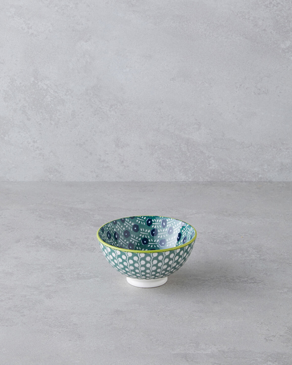 Plantopia Porselen Çerezlik 11 cm Koyu Yeşil