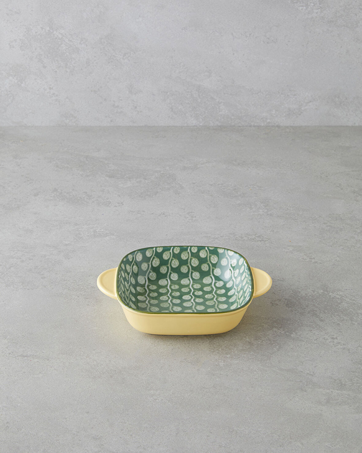 Plantopia Porselen Kayık Tabak 18x14 cm Yeşil