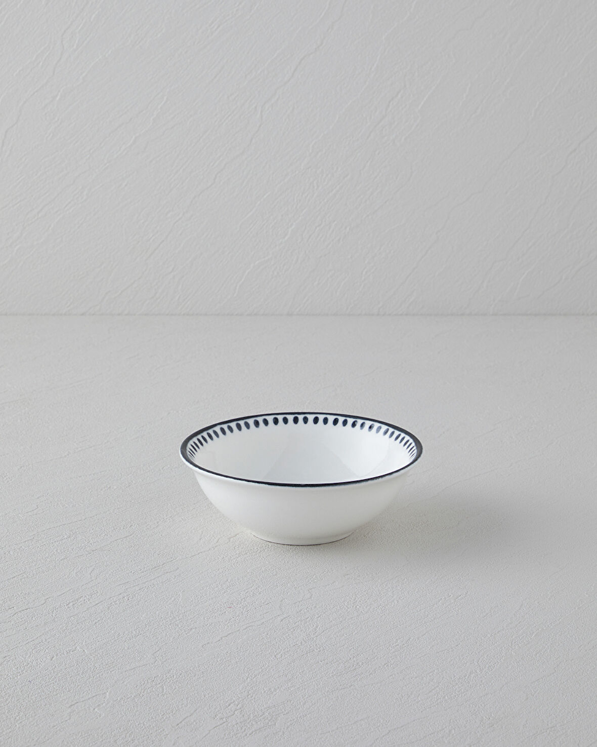 Monarch Porselen Kase 14 cm Siyah - Beyaz