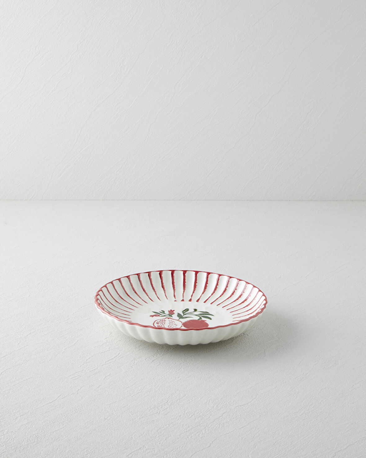 Etna Seramik Çukur Tabak 21 cm Kırmızı