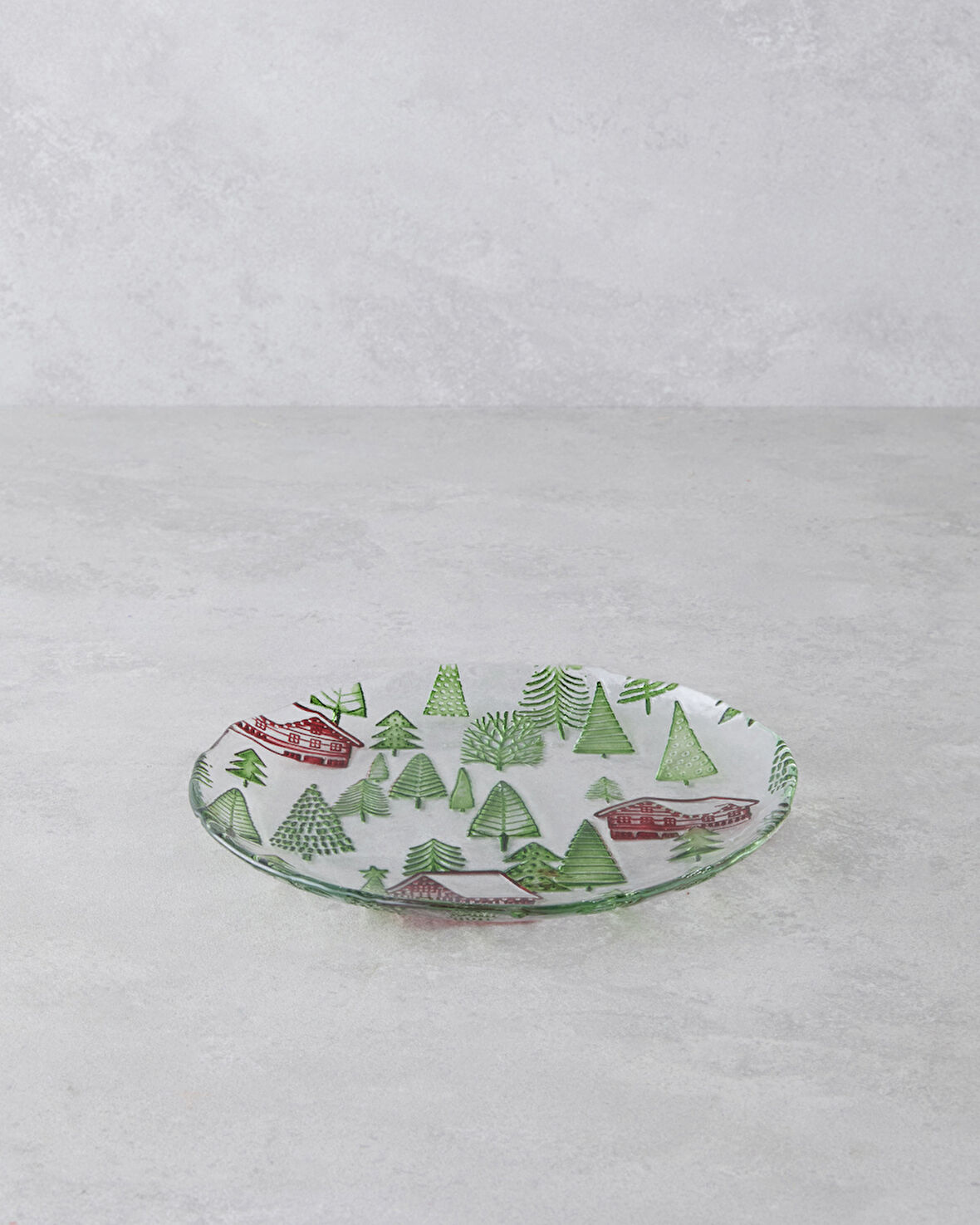 Village Cam Pasta Tabağı 20 cm Yeşil