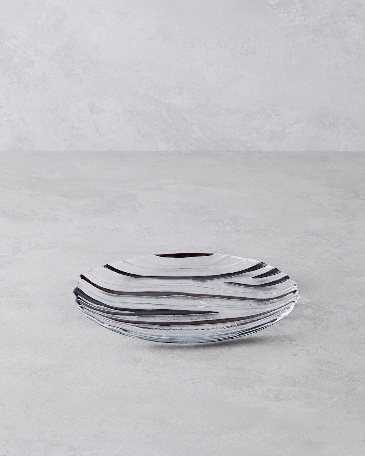 Terra Cam Pasta Tabağı 21 cm Kahverengi-Siyah