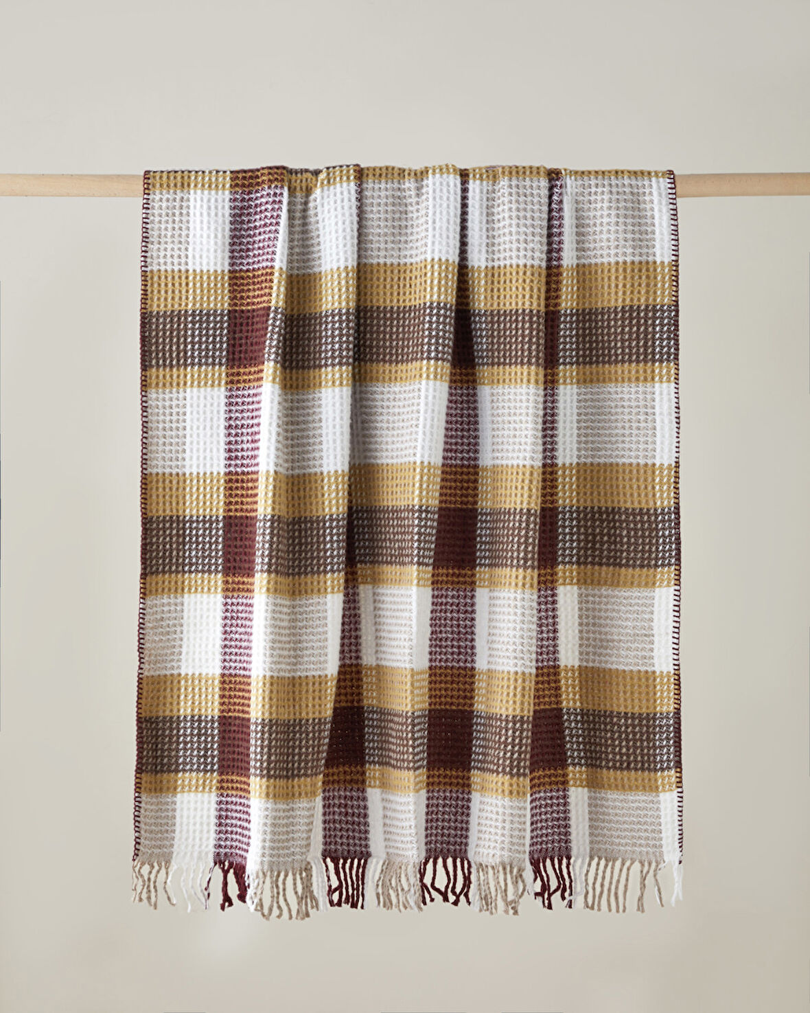 Olive Koltuk Şalı 130x170 cm Multicolor