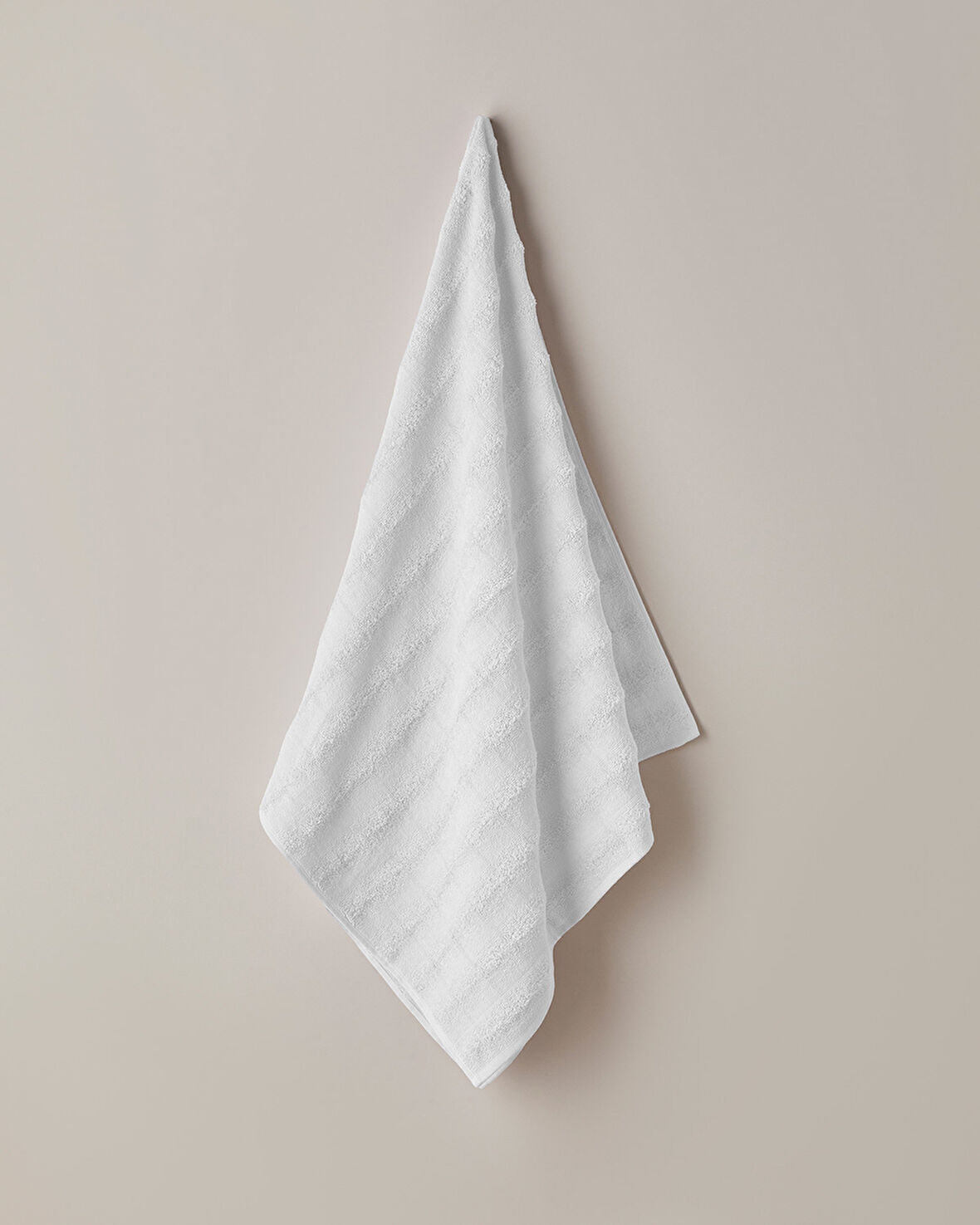 Bubble Pamuk Banyo Havlusu 70x140 cm Ekru