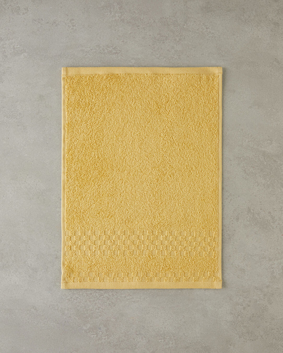 Border Check Pamuk El Havlusu 30x40 cm Sarı