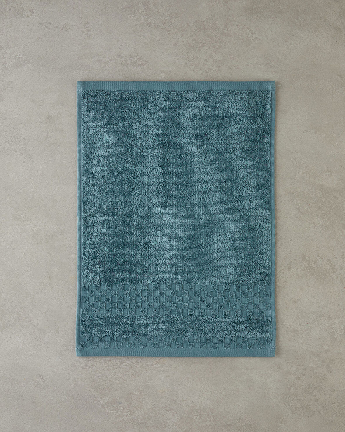 Border Check Pamuk El Havlusu 30x40 cm Petrol