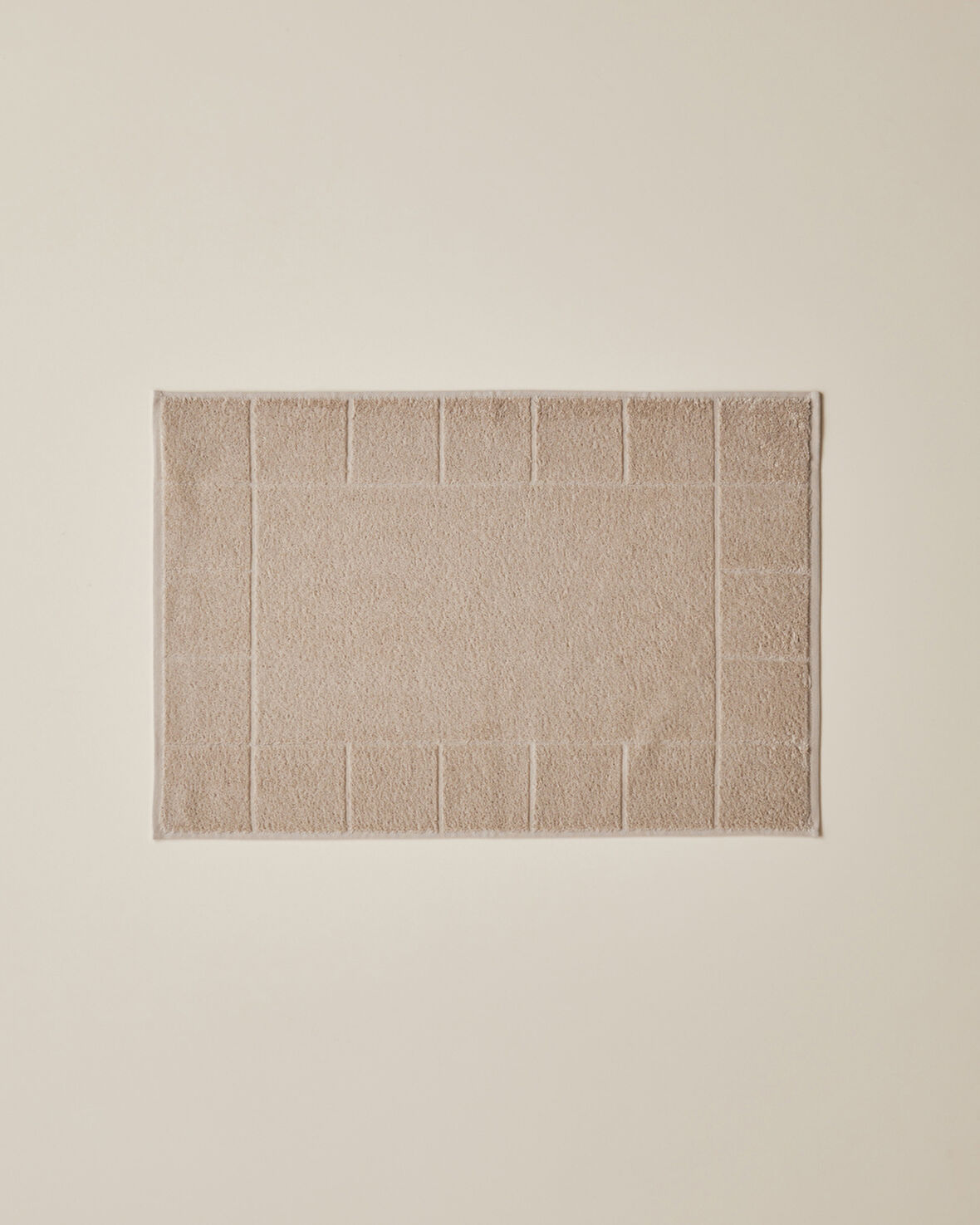 Chequer Pamuk Ayak Havlusu 50x70 cm Bej