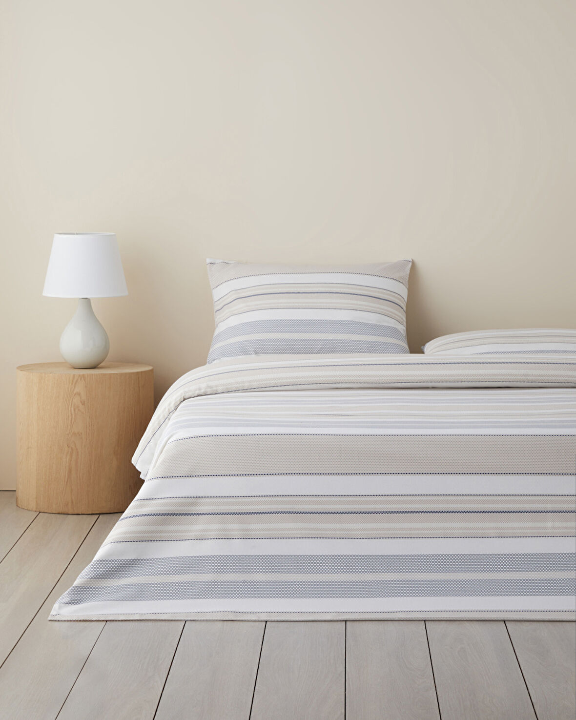 Pure Line Kolay Ütülenir Tek Kişilik Nevresim Takımı 160x220 cm Bej