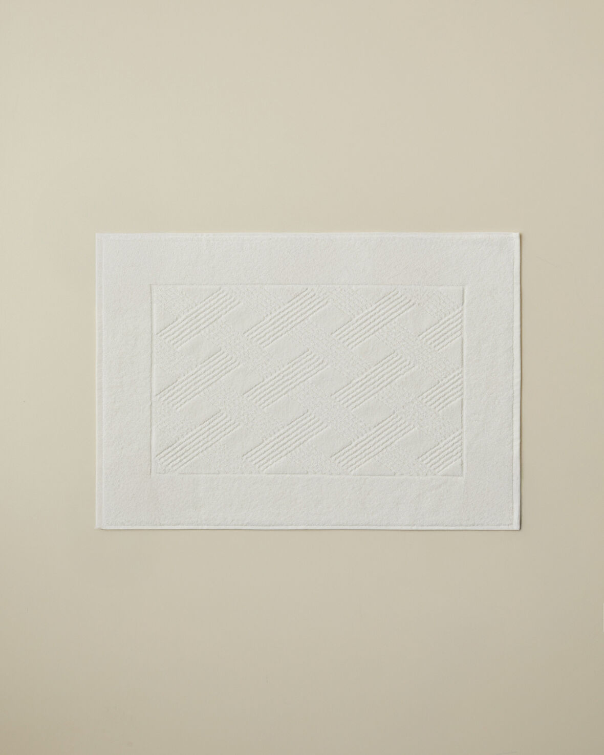 Chic Diamond Pamuk Ayak Havlusu 50x70 cm Fildişi