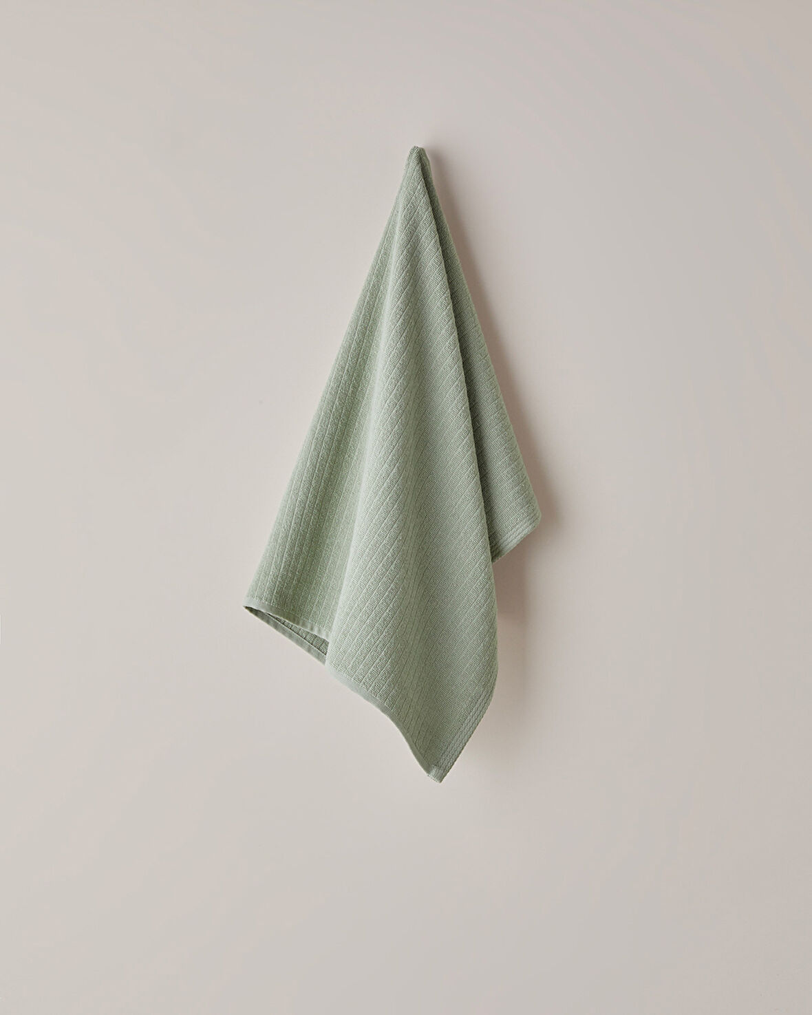 Stripe Pamuk Yüz Havlusu 50x70 cm Haki