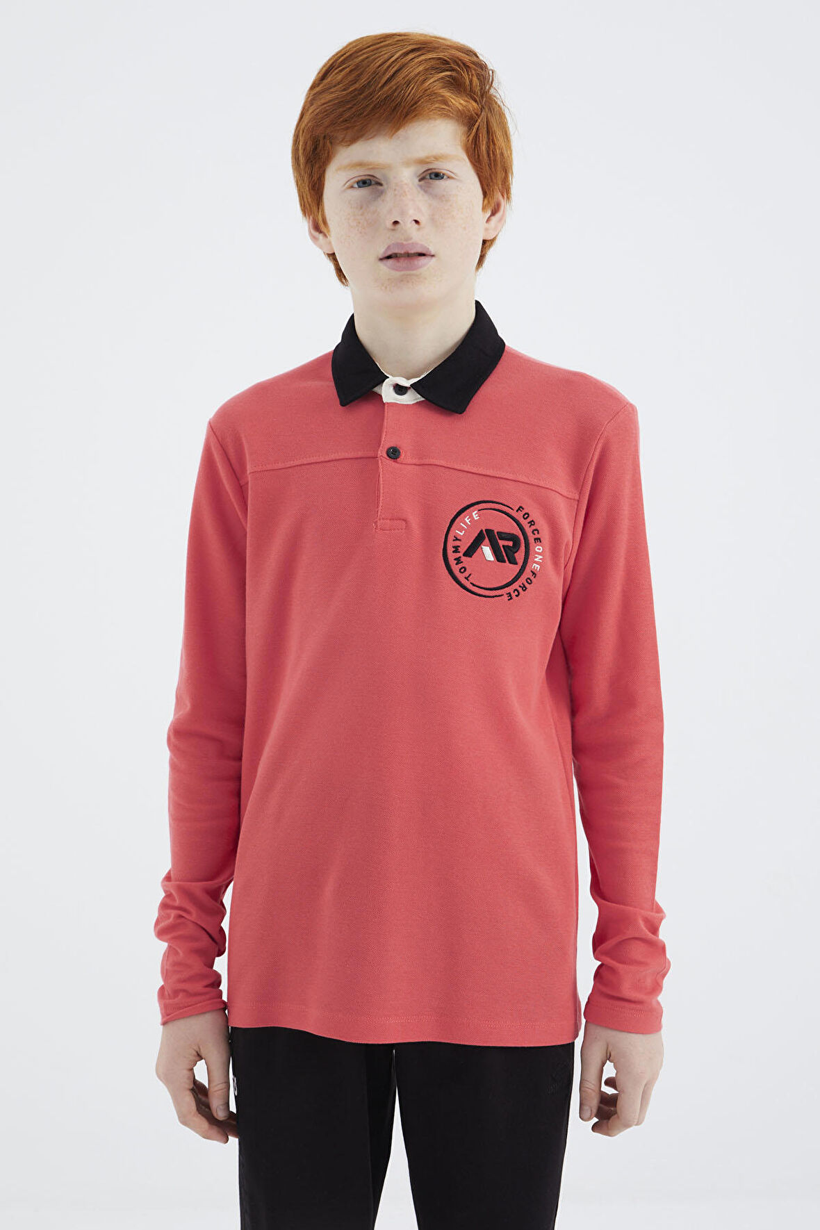 Coral Polo Yaka Erkek Çocuk T-Shirt - 11172 | 12-13 Yaş
