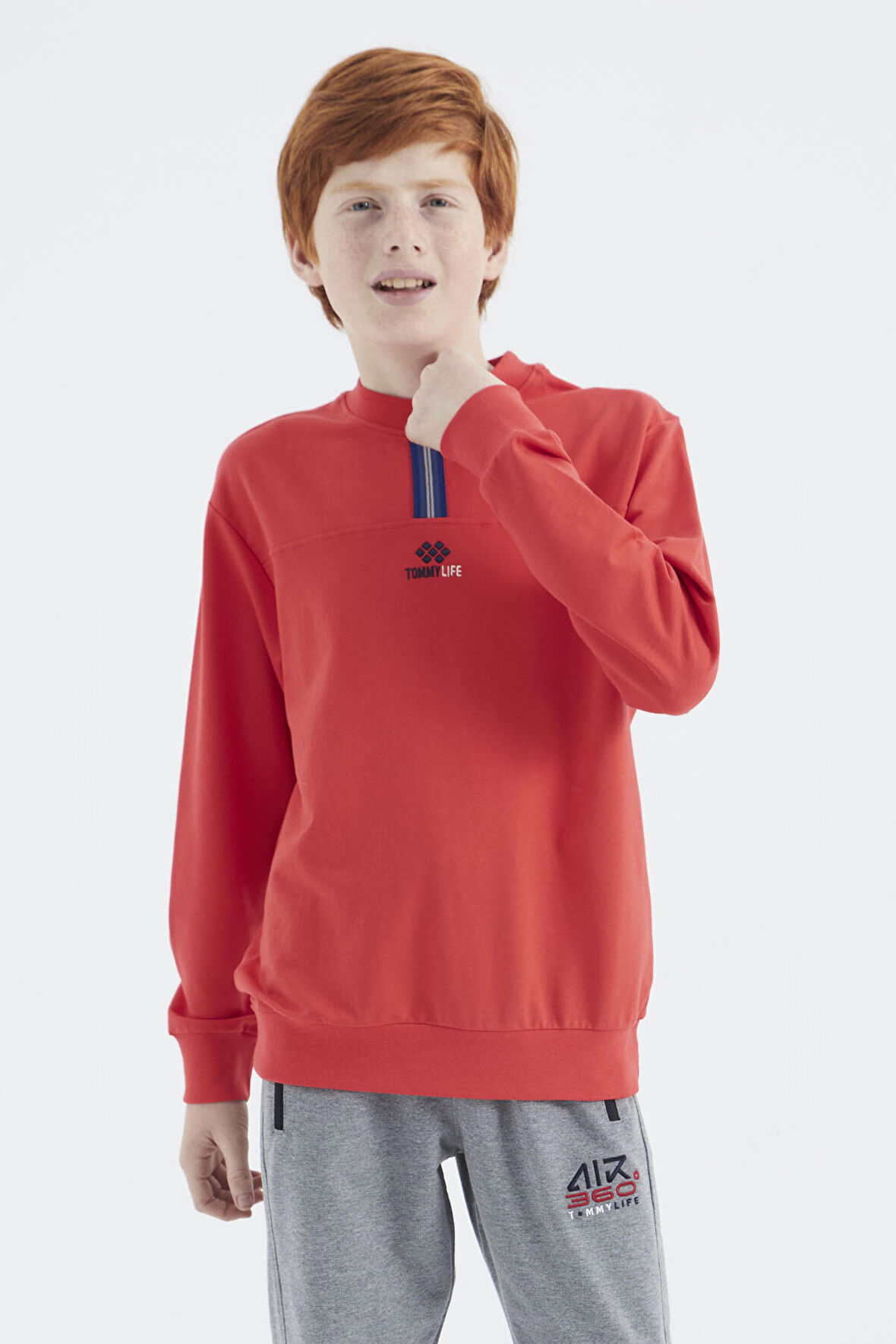 Fiesta O Yaka Erkek Çocuk Sweatshirt - 11178 | 7-8