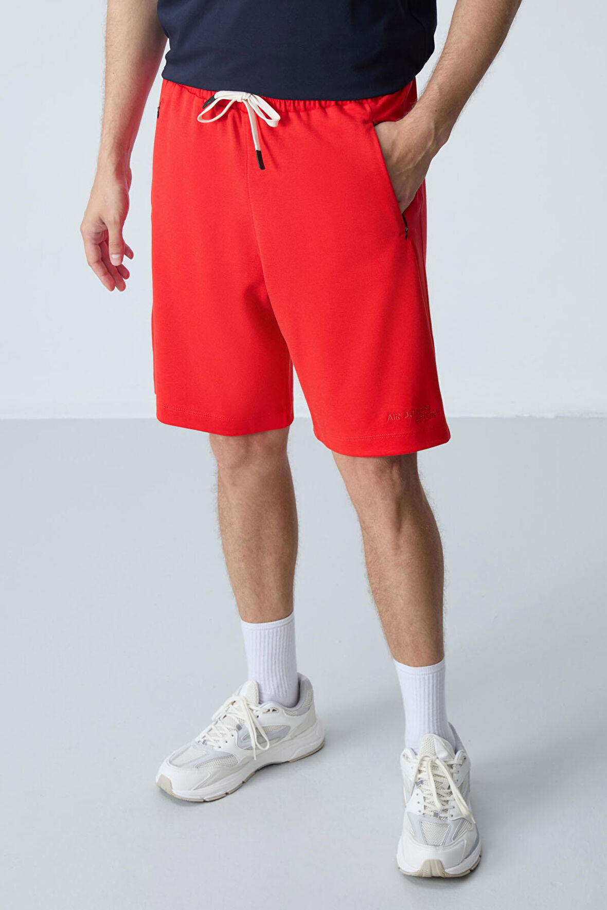 Fiesta Pamuklu Kalın Yumuşak Dokulu Standart  Fit Basic Erkek Şort  - 81276