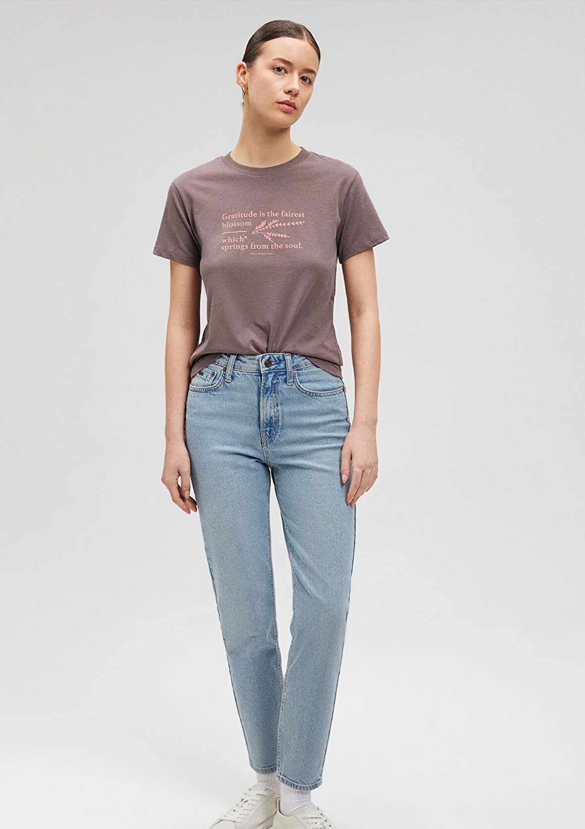 Baskılı Mor Tişört 1612222-86683