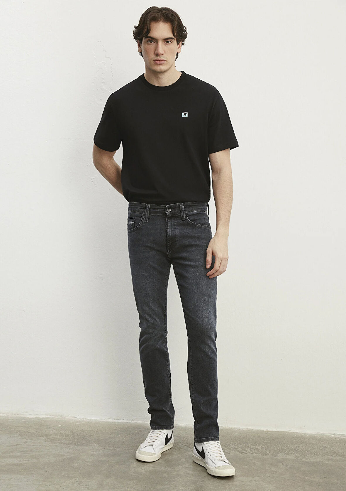 Jake Mavi Pro Vintage Koyu Gri Jean Pantolon 0042286535
