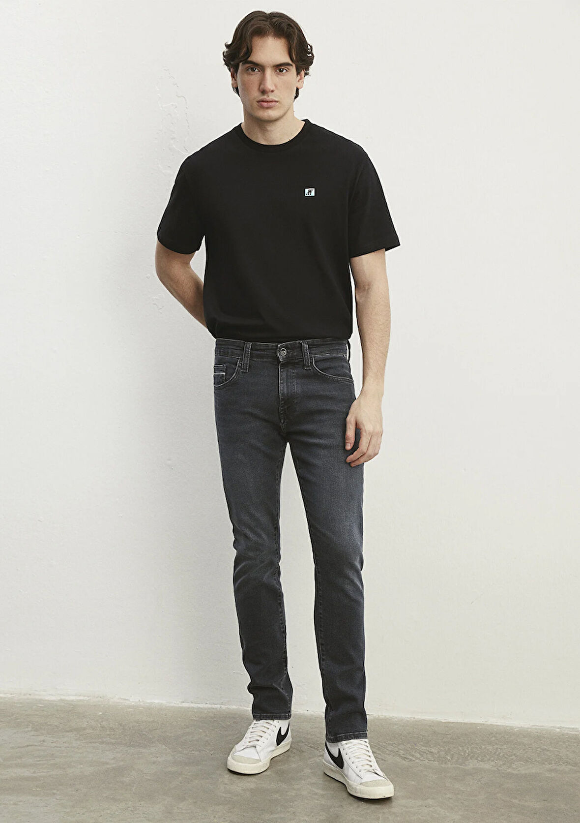 Jake Mavi Pro Vintage Koyu Gri Jean Pantolon 0042286535