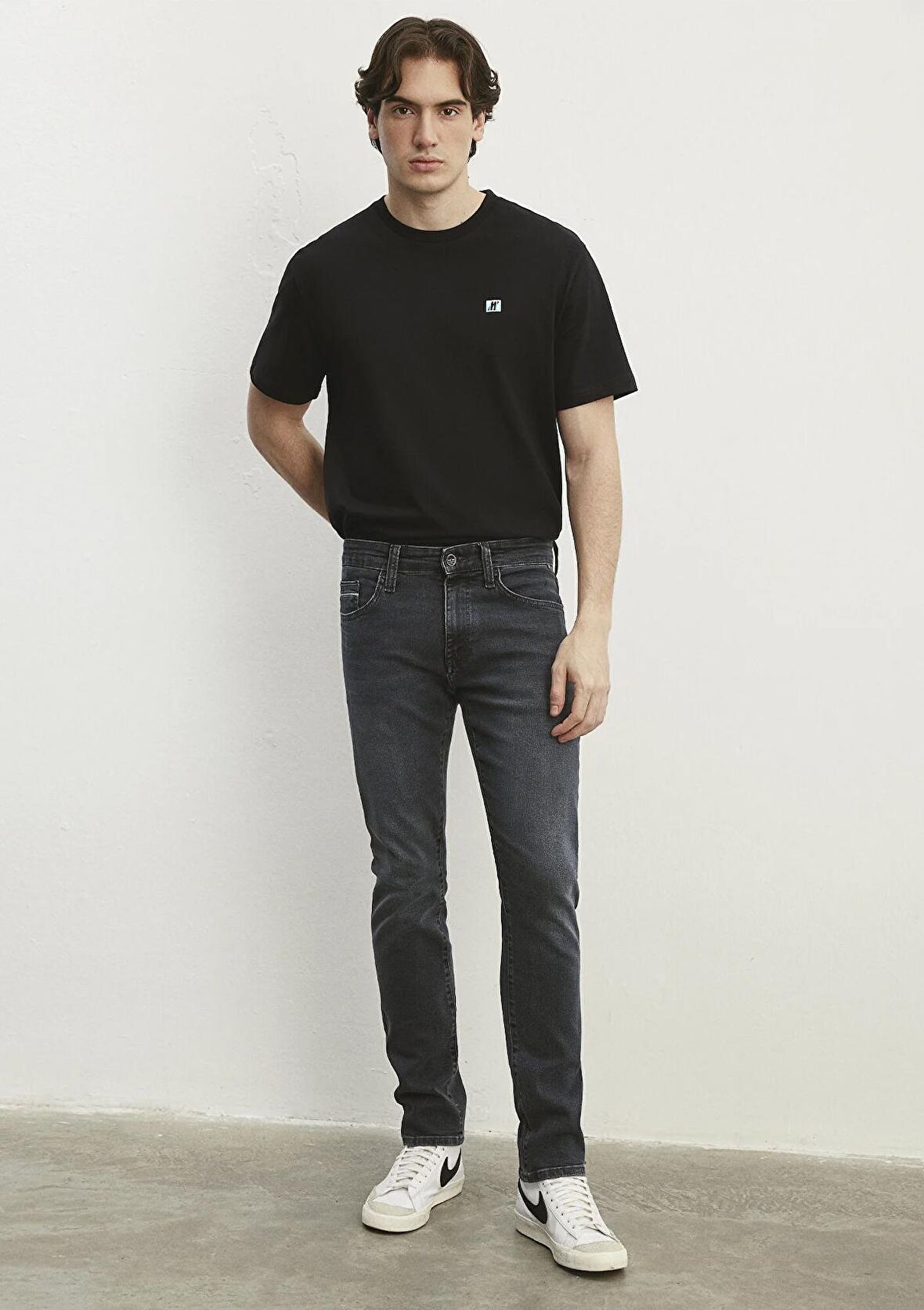 Jake Mavi Pro Vintage Koyu Gri Jean Pantolon 0042286535