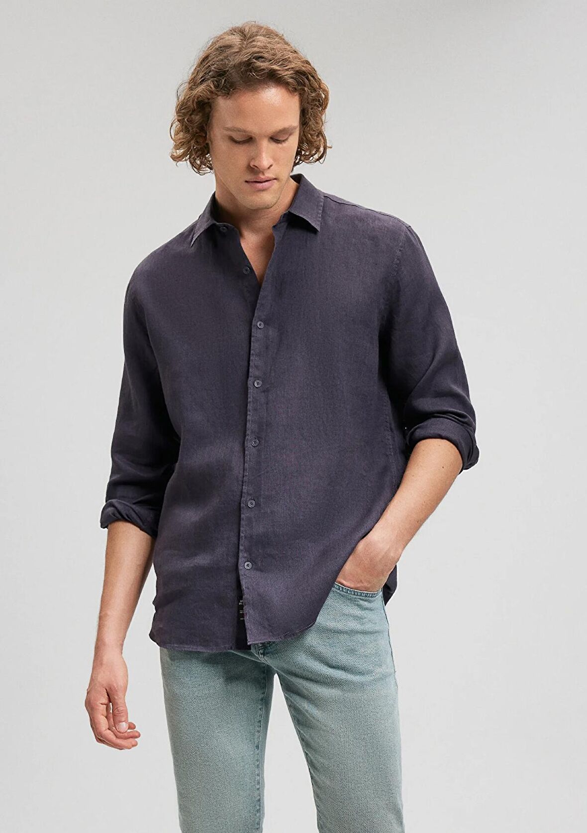 Mavi Siyah Gömlek 0210492-80932