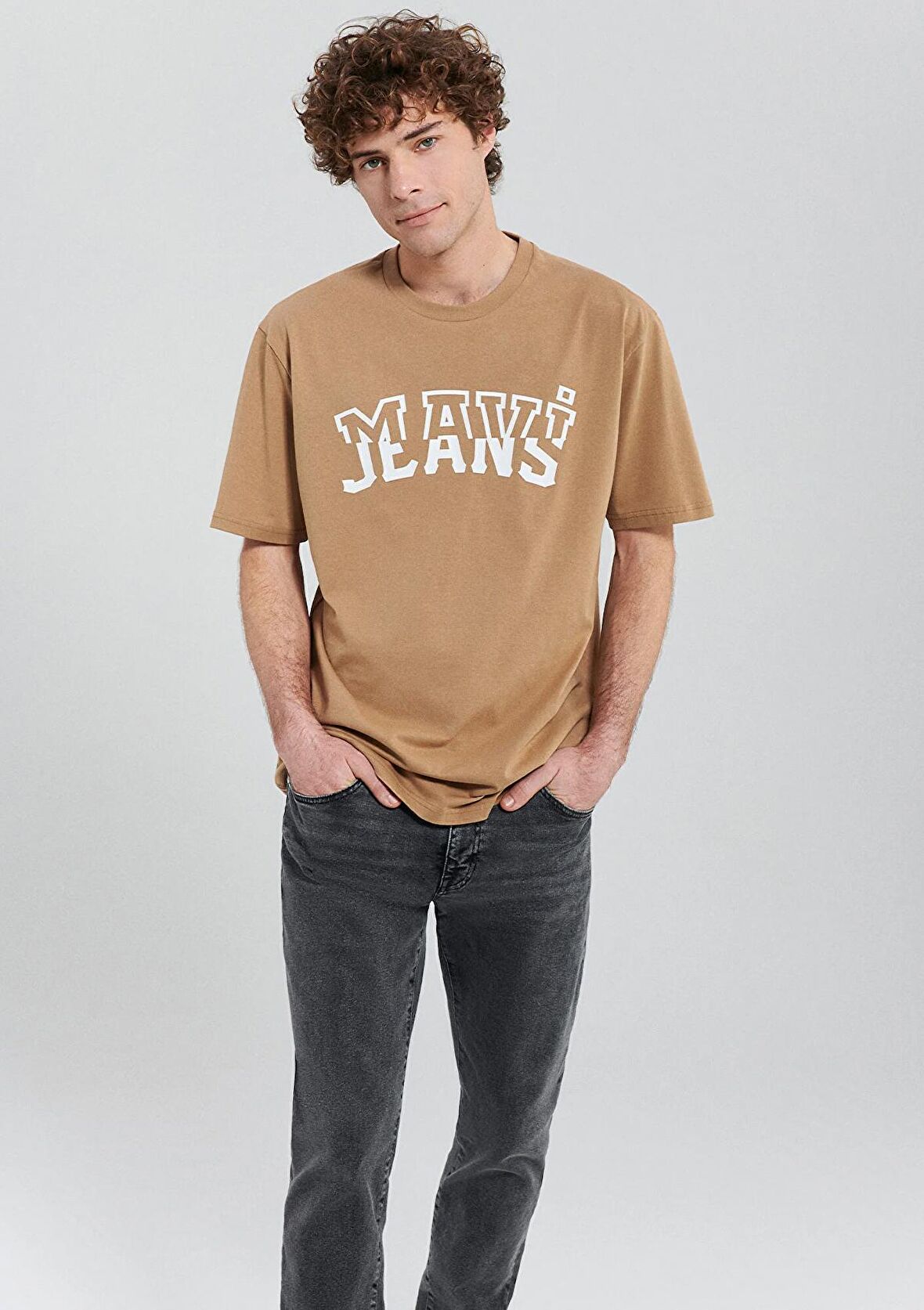 Mavi Jeans Baskılı Kahverengi Tişört 0612008-81570