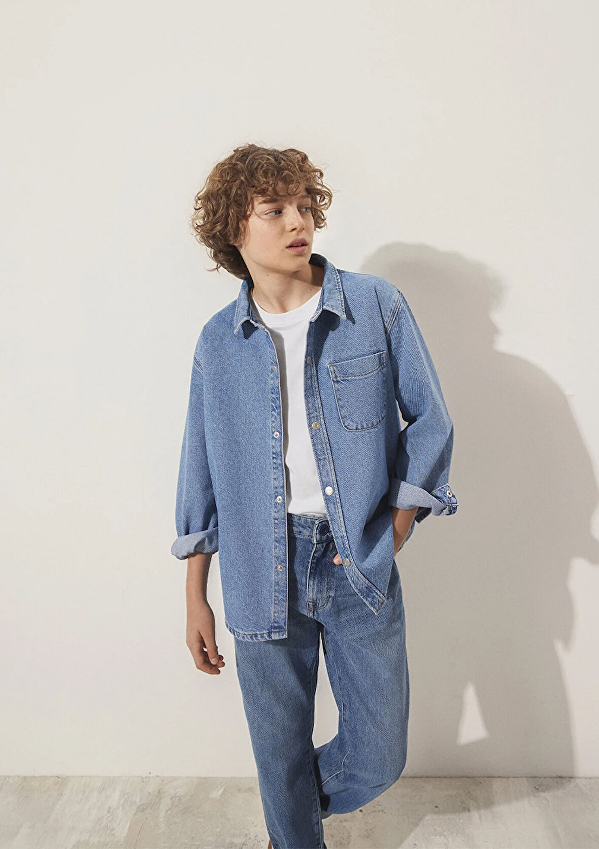 Bob 90lar Indigo Mavisi Jean Gömlek 6210000-86709