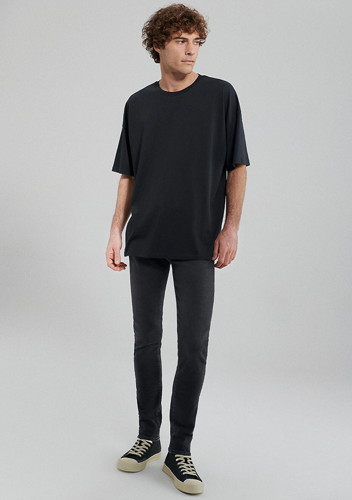 Mavi 2li Oversize Siyah Basic Tişört Seti 0612162-900