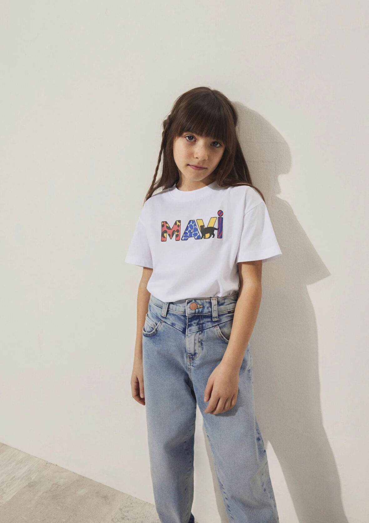 Mavi Logo Baskılı Beyaz Tişört 7610193-620