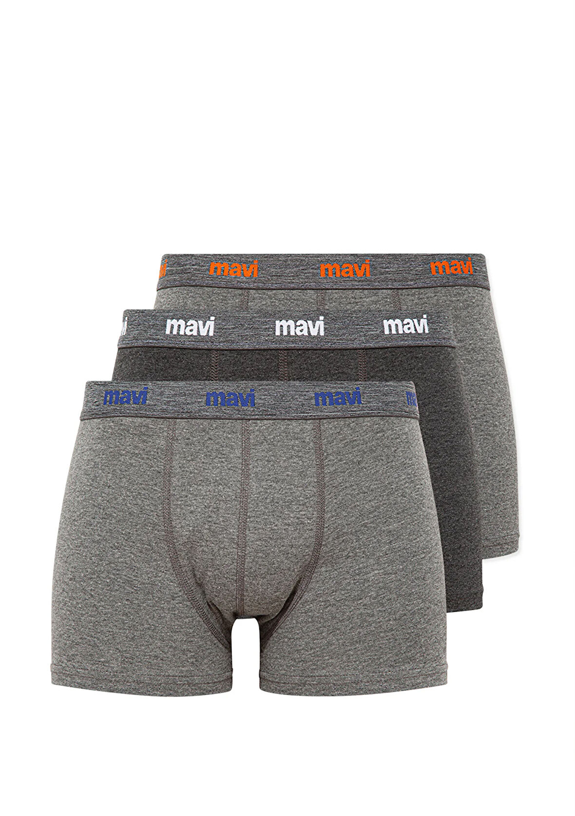 3lü Gri Basic Boxer Seti 0911407-23854