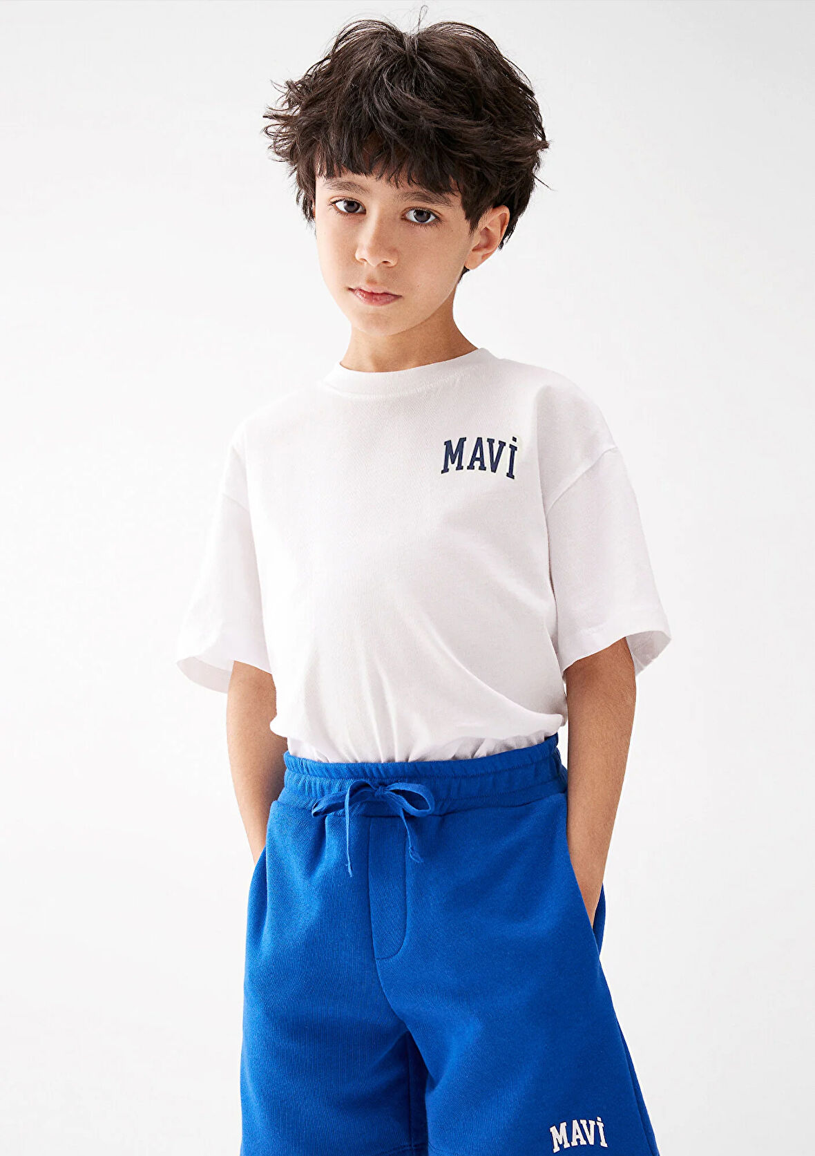 Mavi Logo Baskılı Beyaz Tişört 6610200-602