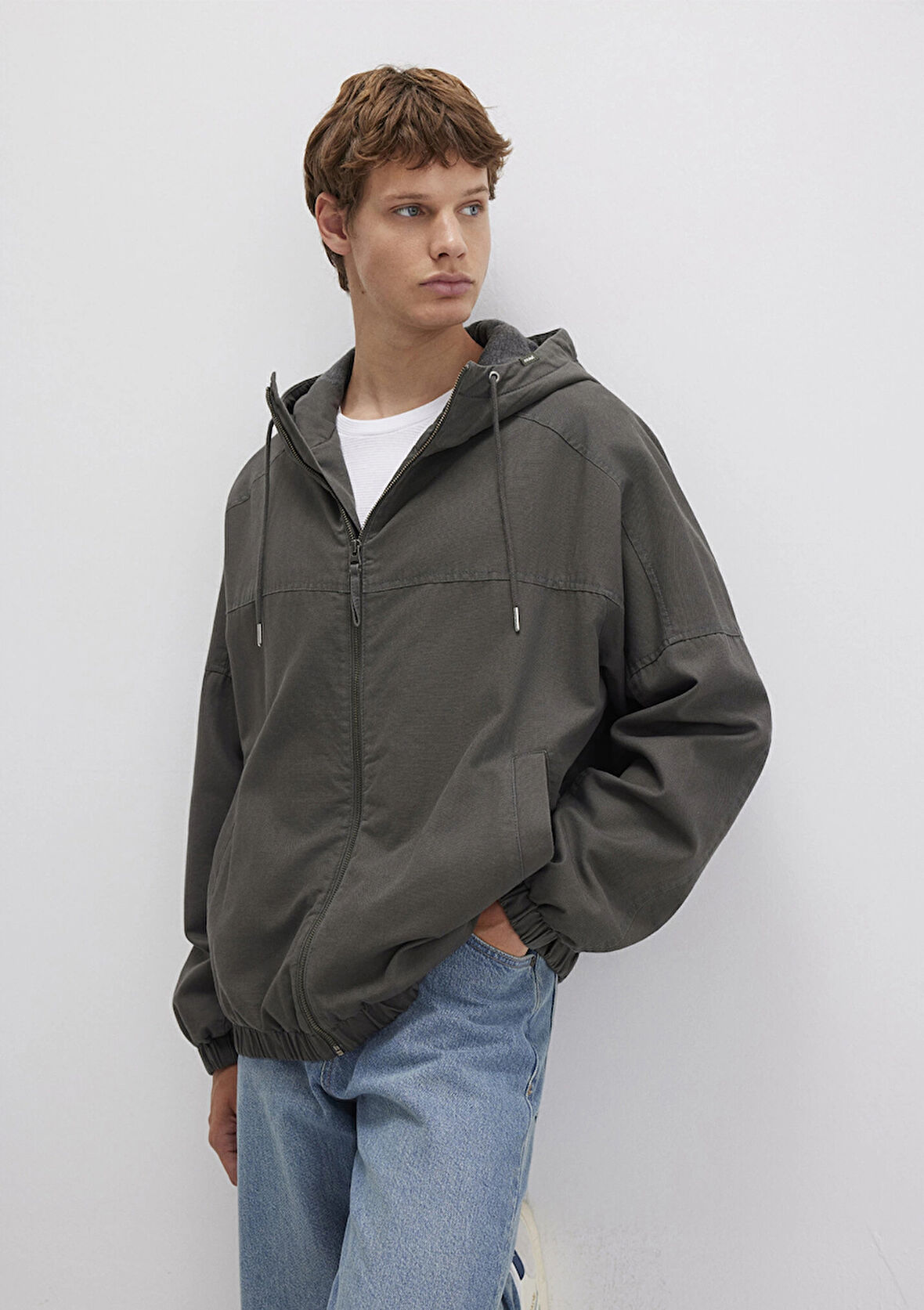 Mavi 0110398-86764 Kapüşonlu Gri Ceket