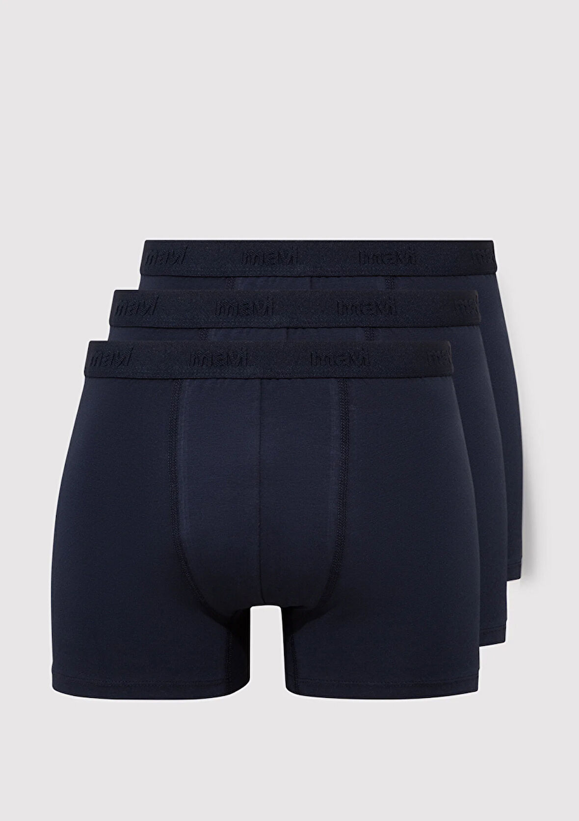 3lü Lacivert Basic Boxer 0911414-30761