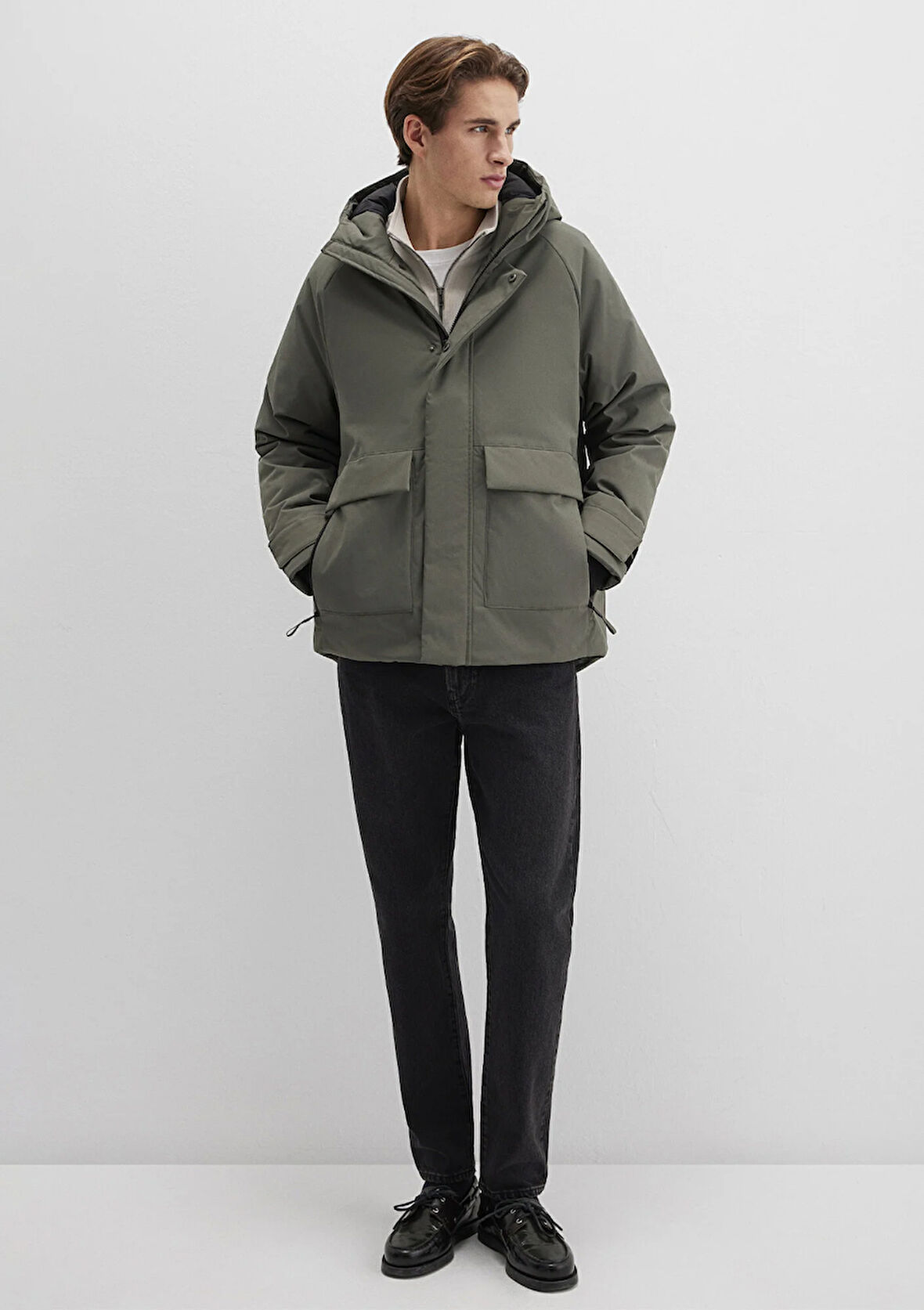 Cep Detaylı Haki Mont 0110467-85485