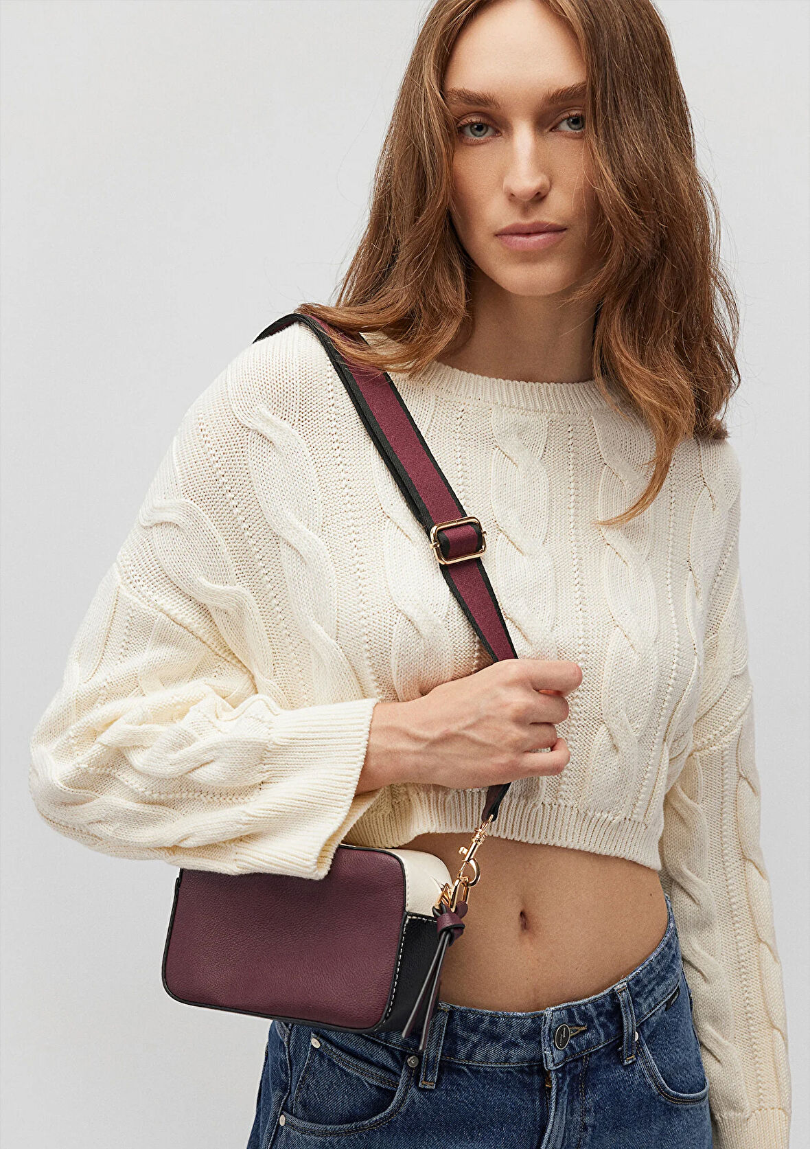 Bordo Askılı Bordo Çapraz Çanta 1910084-70426