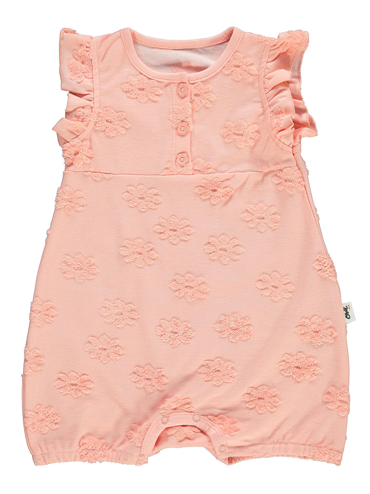 Civil Baby Kız Bebek Tulum 6-18 Ay Pudra