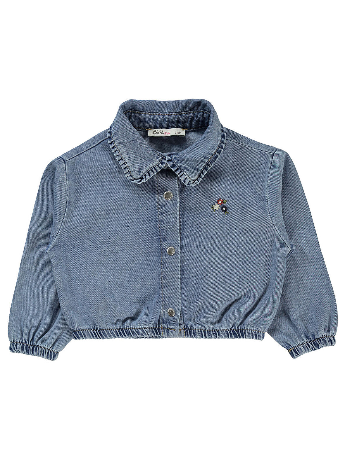 Civil Girls Kız Çocuk Gömlek 2-5 Yaş Mavi