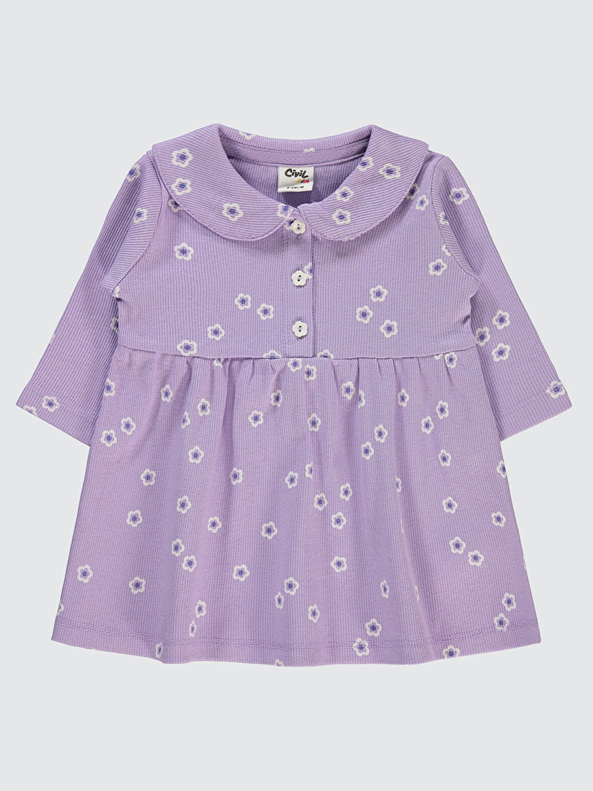 Civil Baby Kız Bebek Elbise 6-18 Ay Lila