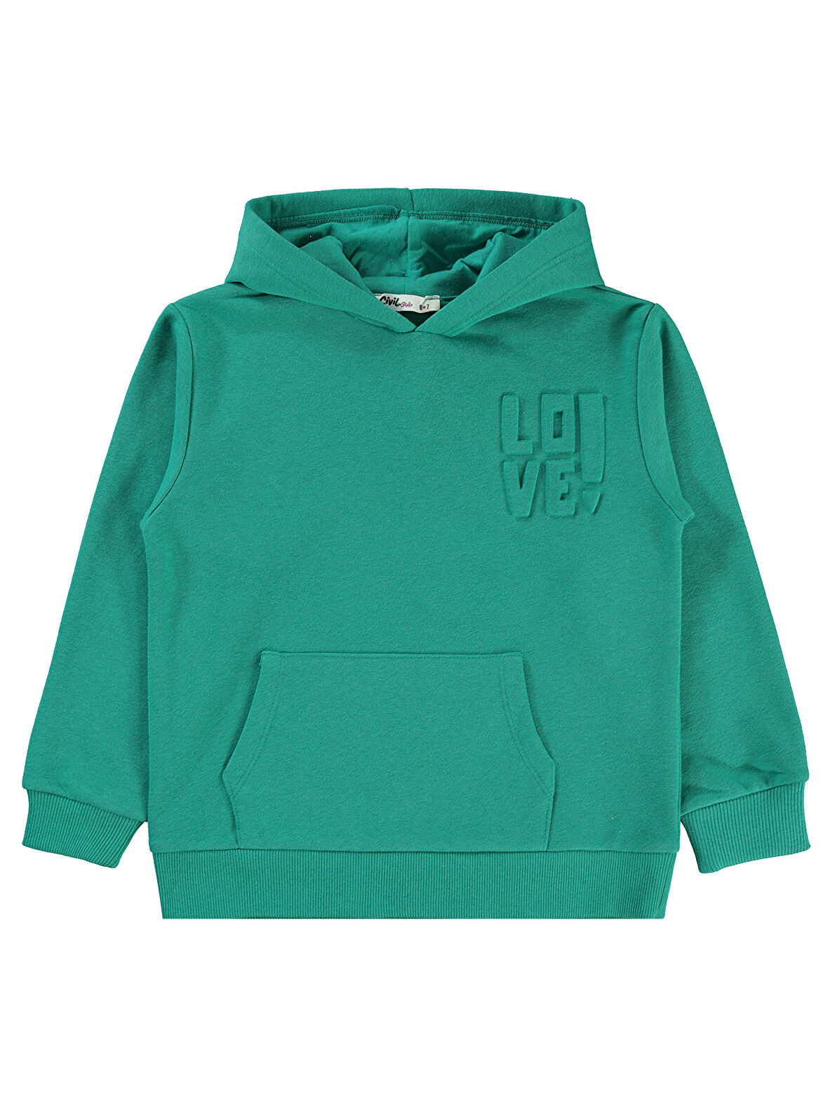 Civil Girls Kız Çocuk Sweatshirt 6-9 Yaş Yeşil