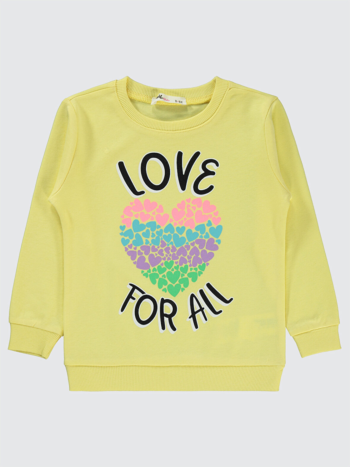 Civil Girls Kız Çocuk Sweatshirt 2-5 Yaş  Açık Sarı