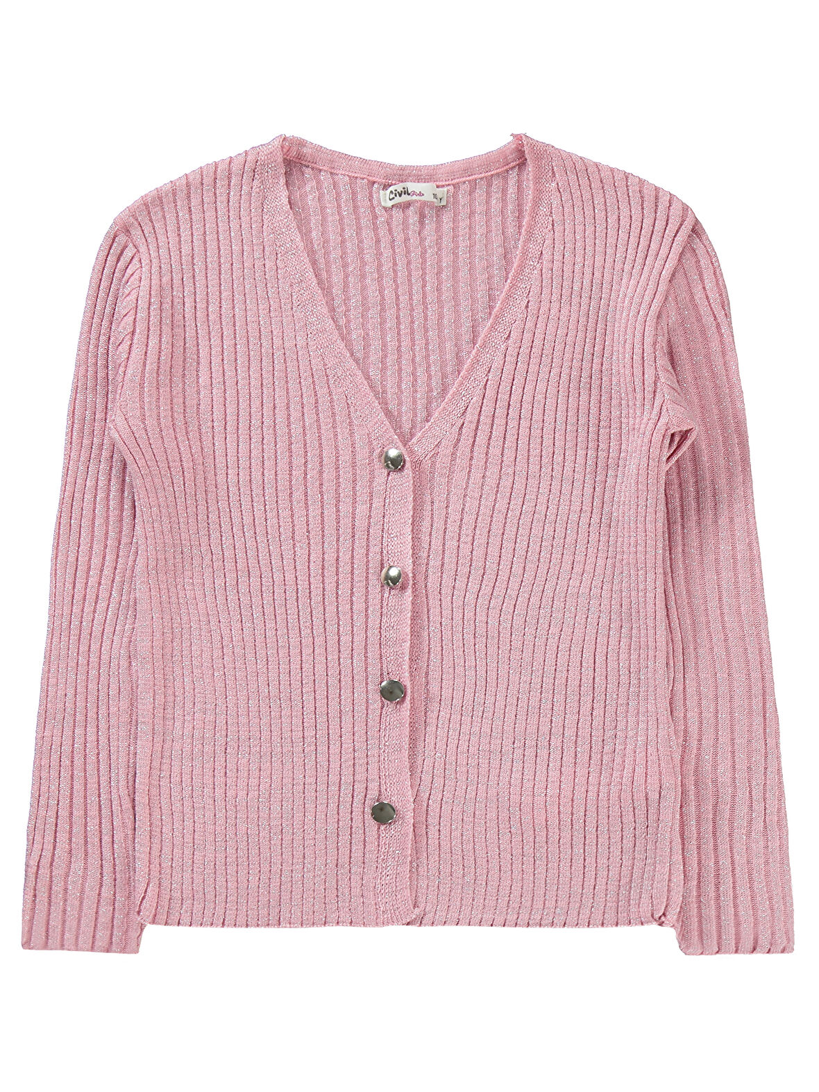 Civil Girls Kız Çocuk Hırka 10-13 Yaş Pudra 