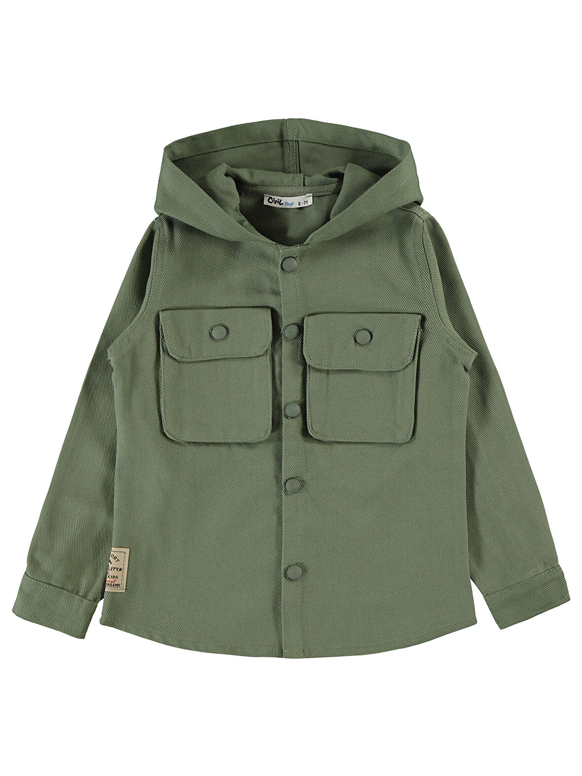 Civil Boys Erkek Çocuk Gömlek 10-13 Yaş Çağla Yeşili