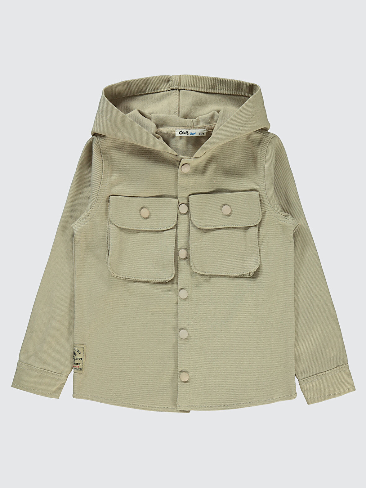 Civil Boys Erkek Çocuk Gömlek 10-13 Yaş Taş Rengi