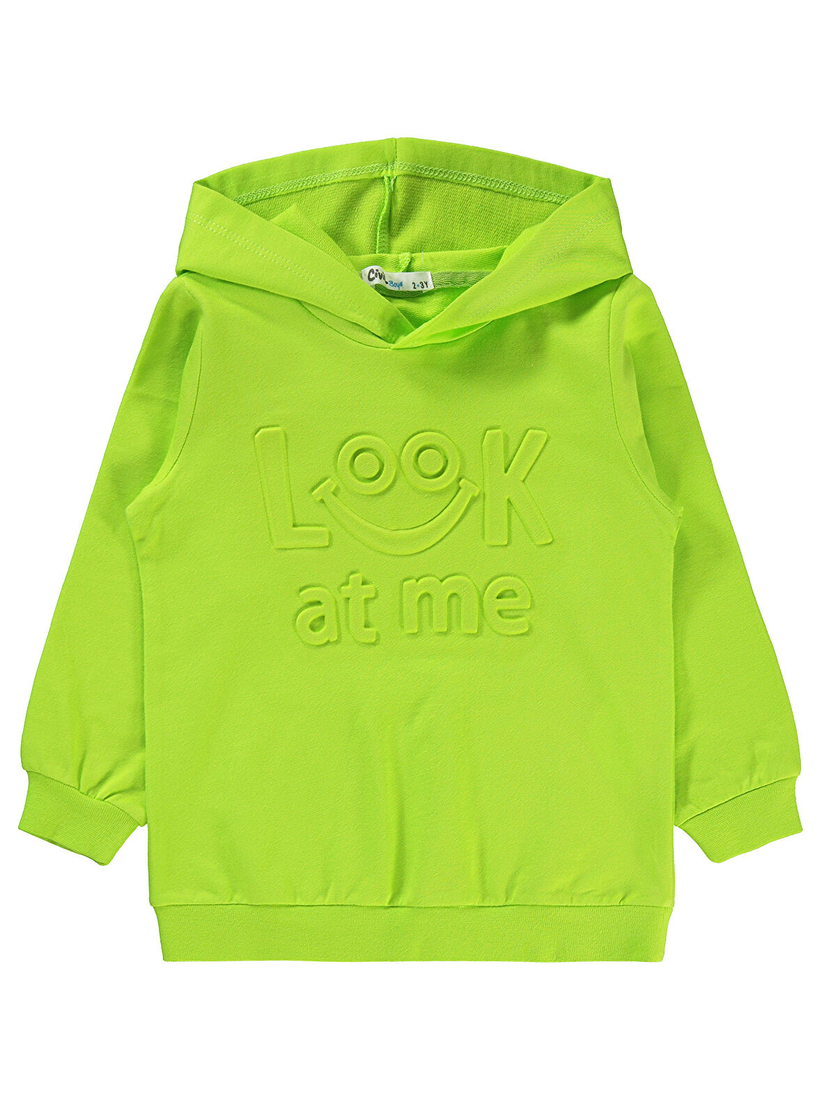 Civil Boys Erkek Çocuk Sweatshirt 2-5 Yaş Limon Yeşili