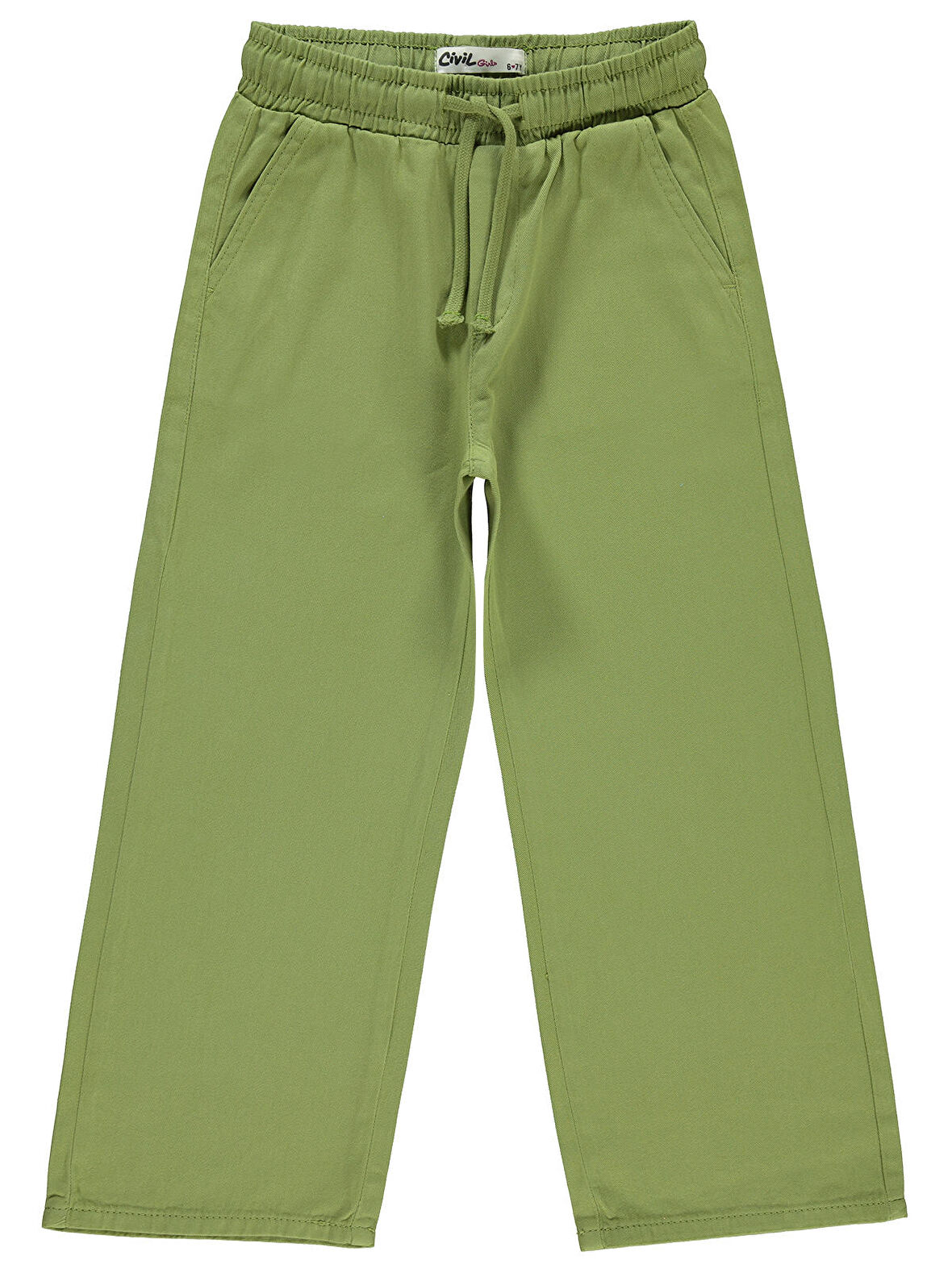 Civil Girls Kız Çocuk Pantolon 6-9 Yaş  Haki