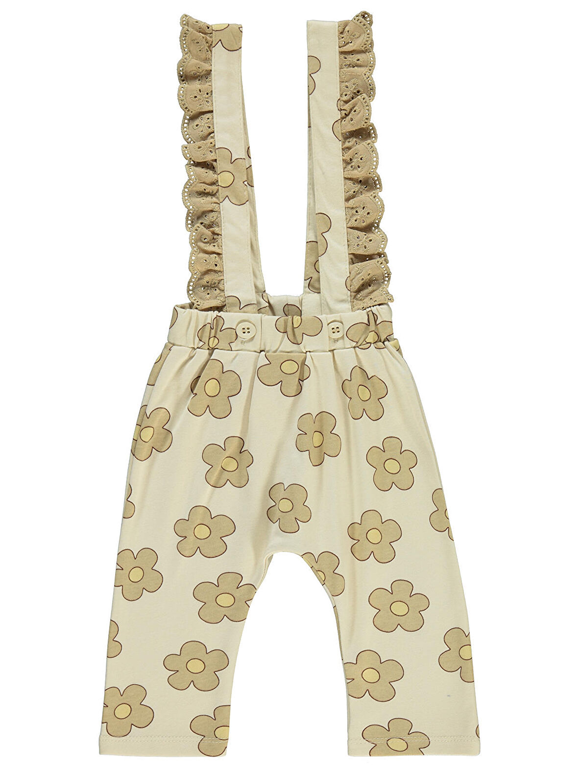 Civil Baby Kız Bebek Patiksiz Tek Alt 6-18 Ay Sütlü Kahve