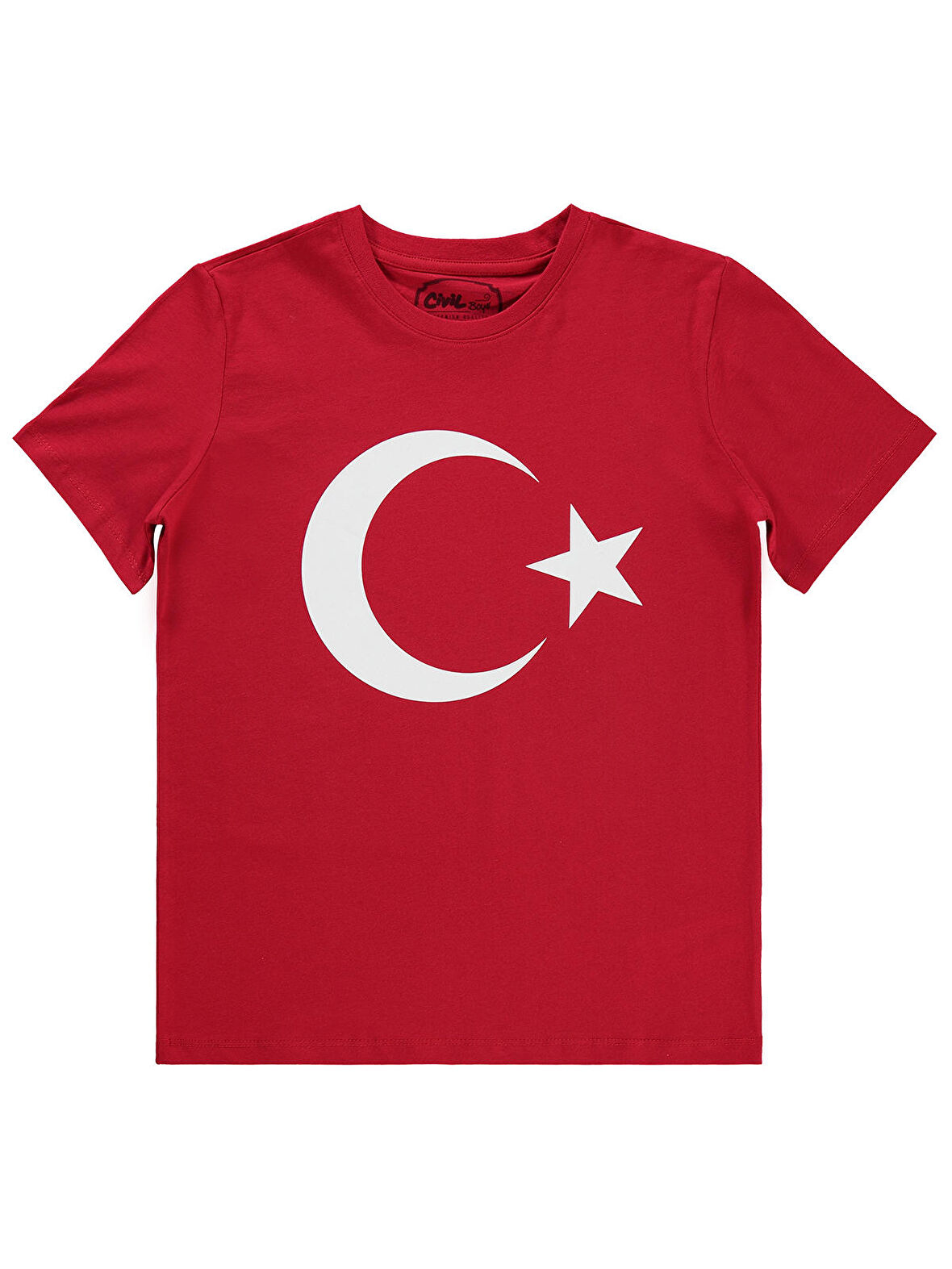 Civil Boys Erkek Çocuk Tişört 10-13 Yaş Kırmızı