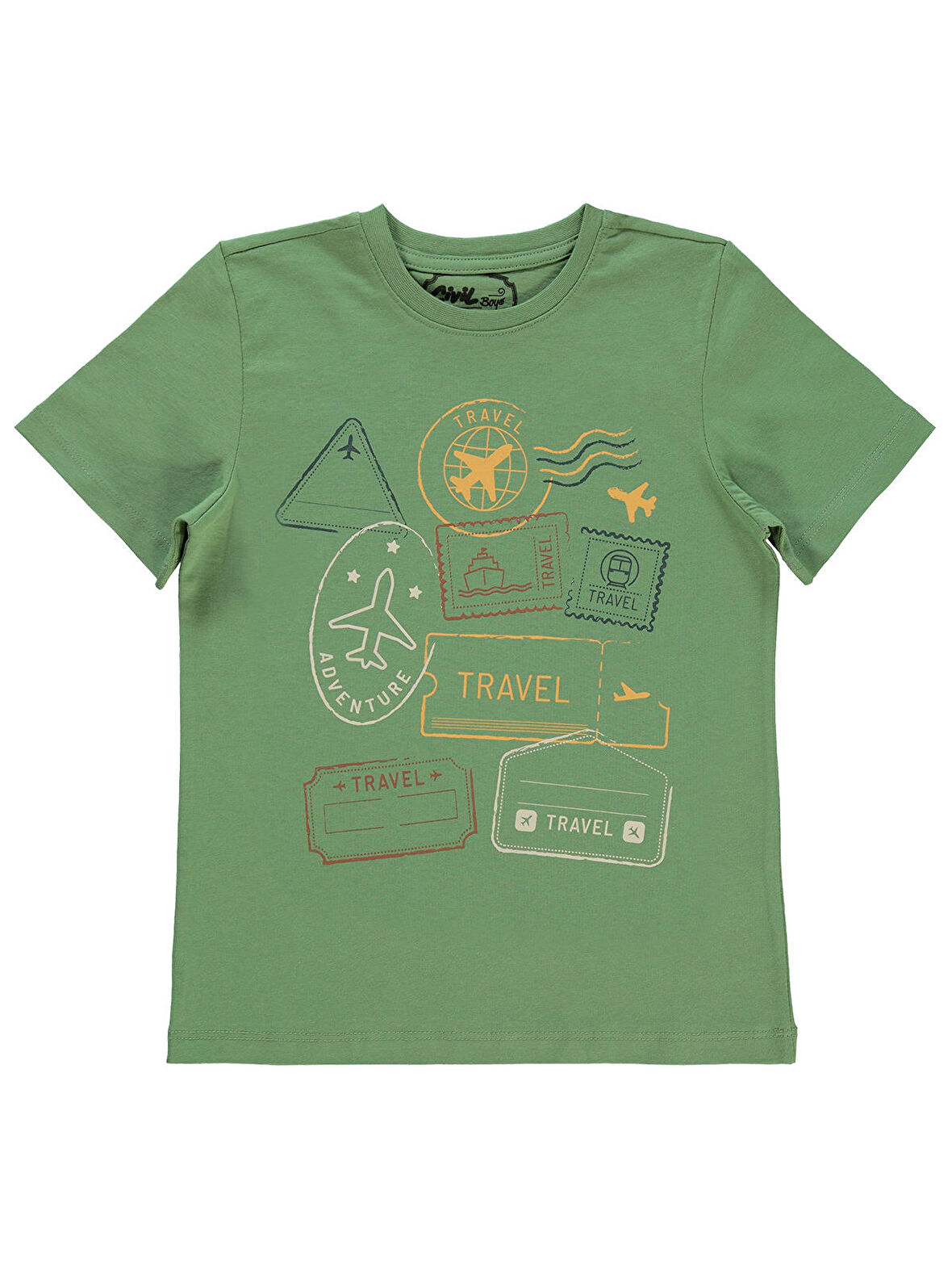 Civil Boys Erkek Çocuk Tişört 10-13 Yaş Açık Haki